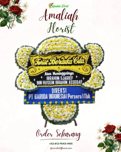 Papan Bunga Duka di Rende